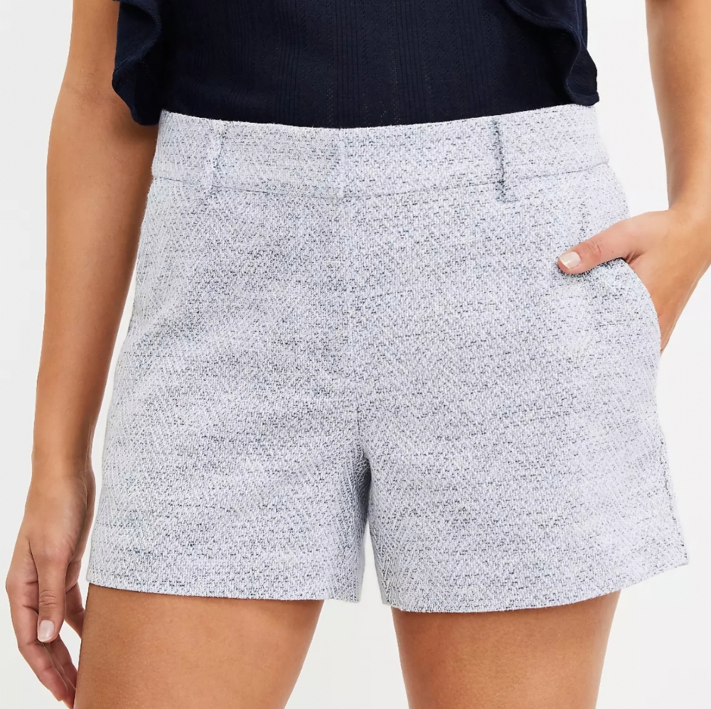 Loft Riviera Shorts in Herringbone Tweed